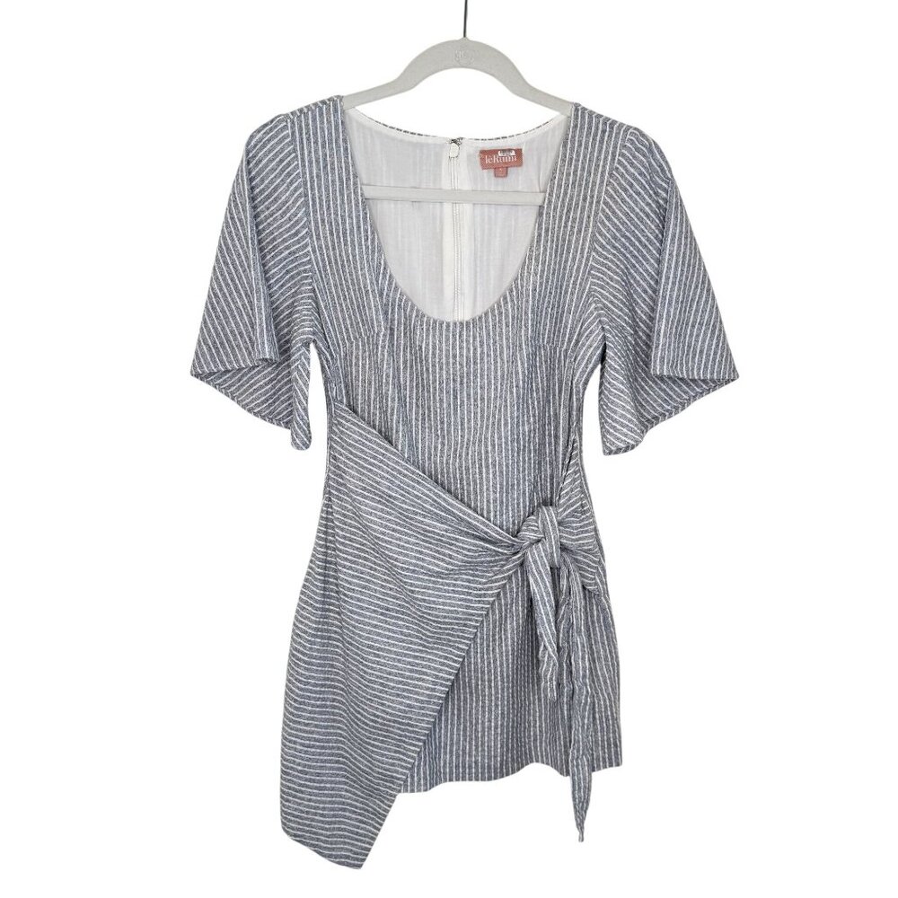 LeRumi Blue & White Striped Jamie Dress, S - Picture 2 of 9